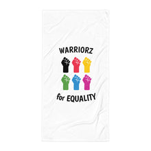 Load image into Gallery viewer, Warriorz for Equality Beach Towel