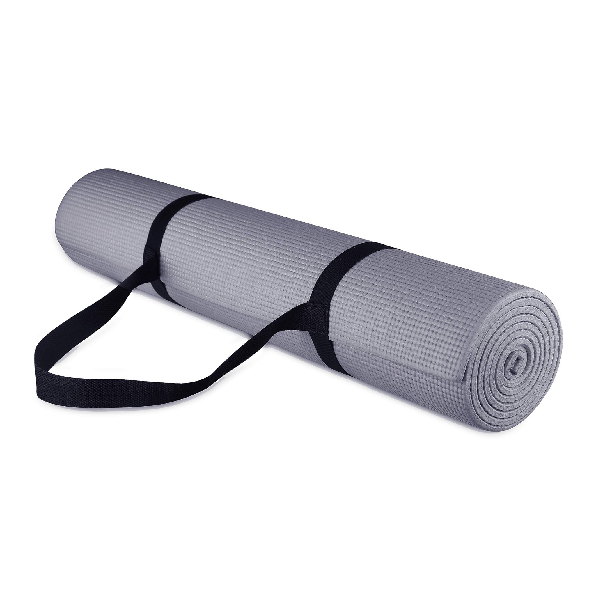 BalanceFrom Go Yoga All Purpose Anti-tear Exercise Mat With Carrying Strap  Red for sale online
